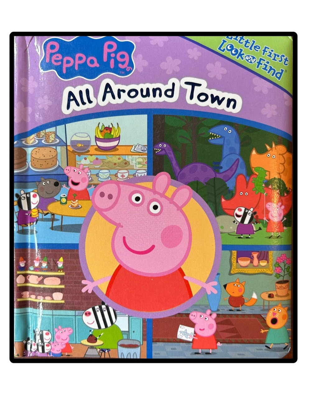 BUNDLE & SAVE 🐷 Little First Look & Find Peppa Pig 'All Around Town' Board Book